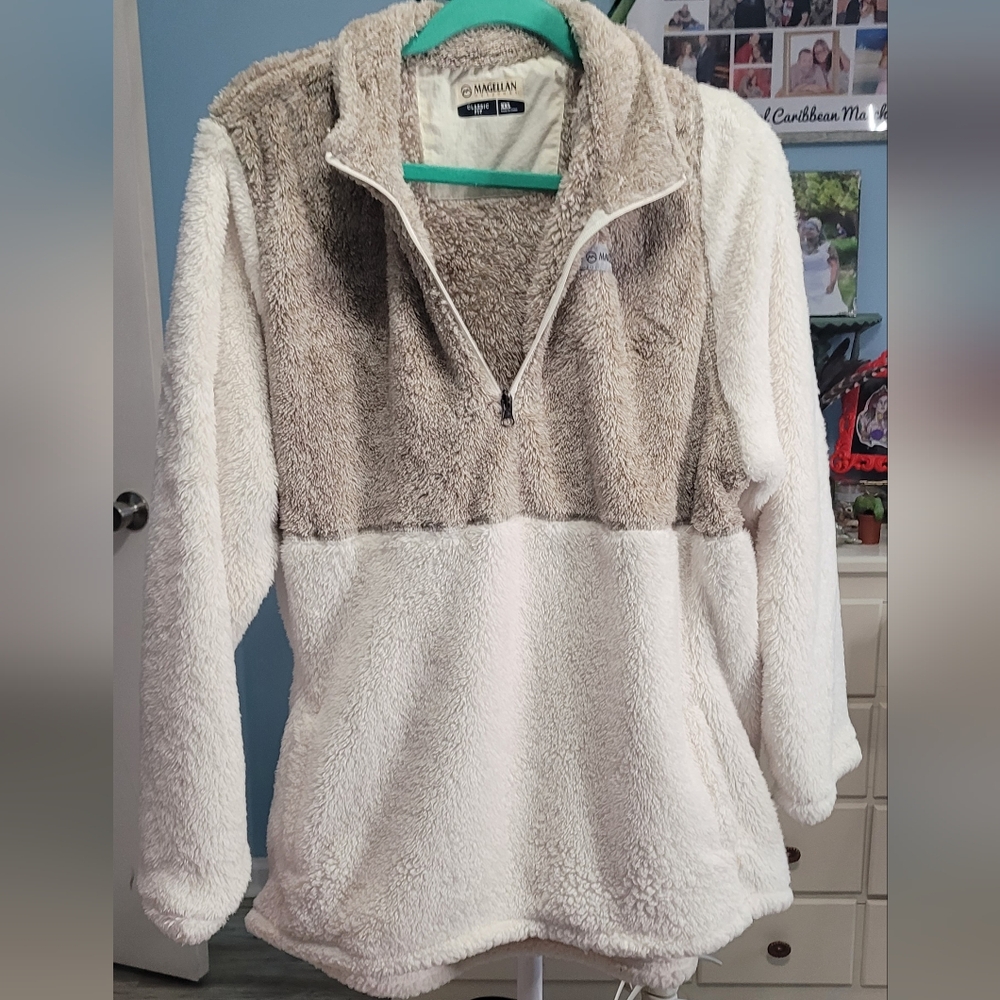 Magellan Outdoors Sherpa Fleece 1/4 zip pullover